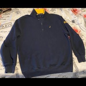 Mens Nautica Pullover Zip Fleece Hoodie Sz Large Polo Pacsun HM Vintage